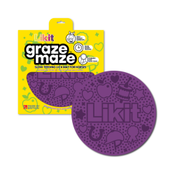 LIKIT Graze Maze slikkemtte. Lilla