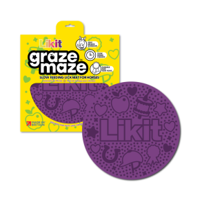 LIKIT Graze Maze slikkemtte. Lilla