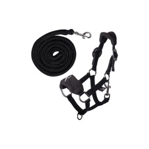 HKM Fleecegrime og tr�ktov til Hobby Horse k�phest. Sort