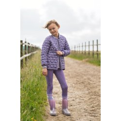 EQUIPAGE MOLLY Glitter ridetights med fuld grip. Aster Purple