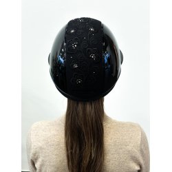 OneK Avanc Embroidery Top ridehjelm. Black Glossy