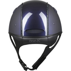 OneK Defender Pro Ridehjelm, Matt. Glossy top Swarowski. Navy