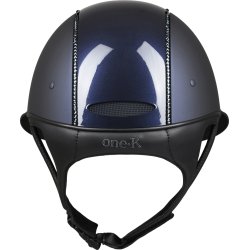 OneK Mips Avanc Ridehjelm. Matt, Glossy Top Swarowski. Navy