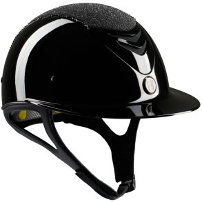 OneK Mips Avanc Matt Ridehjelm, Glossy Glitter Swarowski. Sort