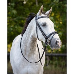 QHP LUXURY Anatomisk trense. Sort