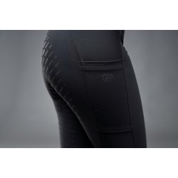 CATAGO RIVER Ridetights med bltestropper. Fullgrip. Sort