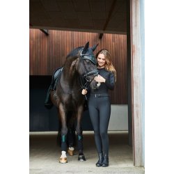 CATAGO RIVER Ridetights med bltestropper. Fullgrip. Sort