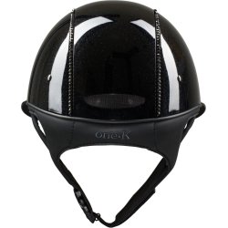 OneK MIPS Avanc Lux Shimmer ridehjelm. Sort Swarovski pipe