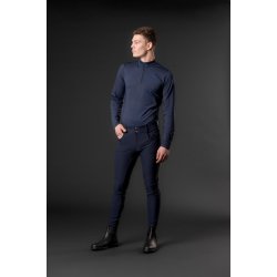 EQUIPAGE HURT Herreridebukser. Navy. Med fullgrip