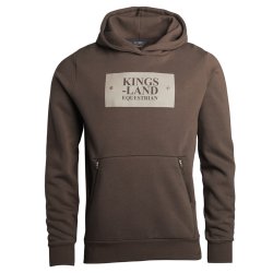 KINGSLAND Sebastian Unisex hoodie. Brown Black Coffee