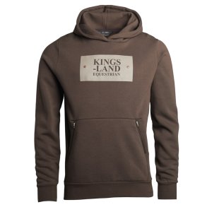 KINGSLAND Sebastian Unisex hoodie. Brown Black Coffee