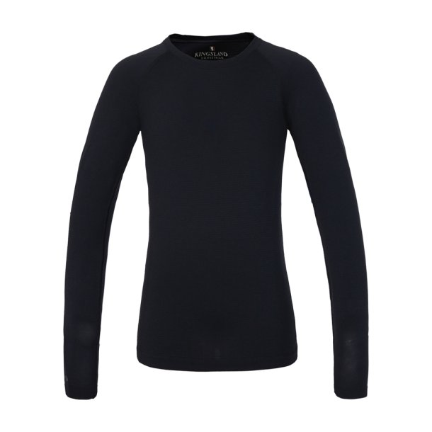 KINGSLAND REGINA Seamless langrmet bluse. Junior. Navy