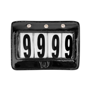 WALDHAUSEN Stvnenummer i lak. Sort