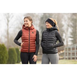 COVALLIERO Quiltet ridevest. Sort