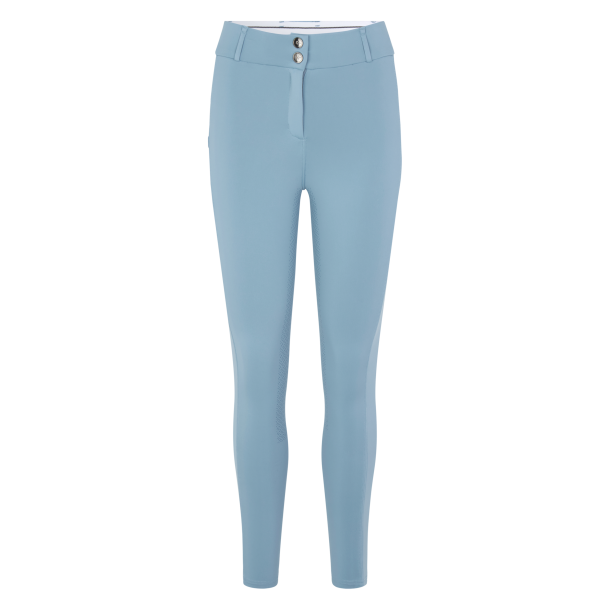 KINGSLAND KAYA Fuld-grip ridebukser. Blue Faded Denim. Ladies