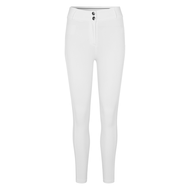 KINGSLAND KAYSA Fullgrip ridebukser. Hvid. Junior