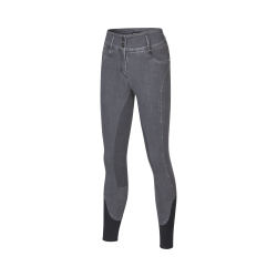 KINGSLAND KAYCE H-Shape Jeans ridebukser med fuld grip. Denim Gray