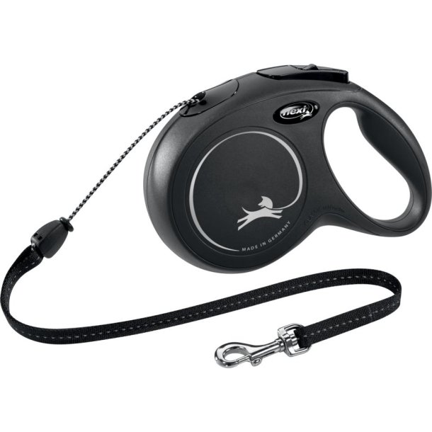 FLEXI Hundeline. 8 meter. S: 8 m, hunde op til 12 kg