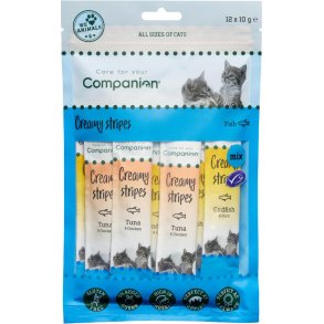 COMPANION KAT Flydende Snack Mix. Med fisk. 12 x 10g