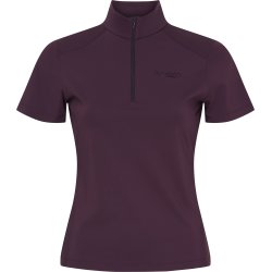 CATAGO THELMA Kortrmet ridebluse. Plum Perfect