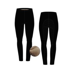 CATAGO PANOLA Teddy ridetights med fuldgrip. Sort