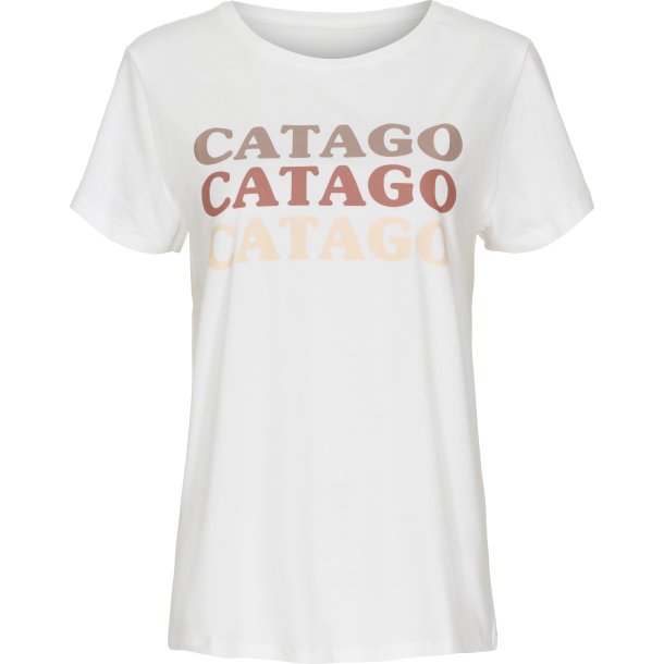 CATAGO TOUCH T-shirt. Hvid