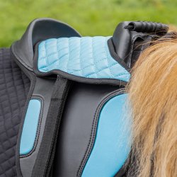 QHP Shetl�ndersadel med tilbeh�r. Bl�