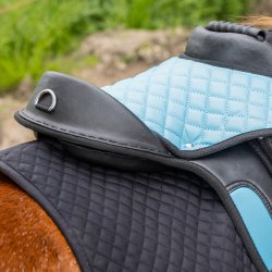 QHP Shetl�ndersadel med tilbeh�r. Bl�