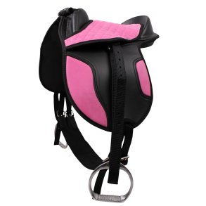 QHP Shetl�ndersadel med tilbeh�r. Pink