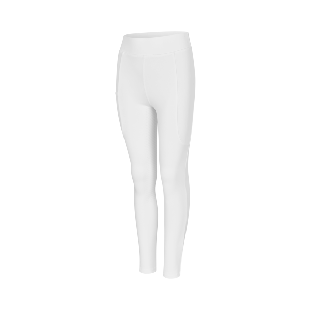 KINGSLAND MELODY Junior fullgrip ridetights. Hvid