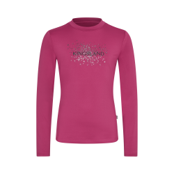 KINGSLAND MADELINE Junior Langrmet ridetrje. Pink Magenta
