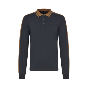 KINGSLAND MARCO Langrmet polo. Navy. Herre