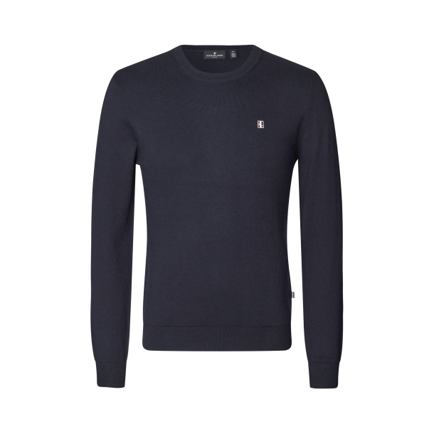 KINGSLAND CLASSIC Mens Pullover med rund hals. Navy