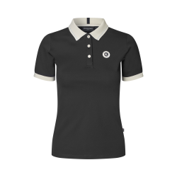 KINGSLAND LAURA Polo T-shirt. Sort. Ladies