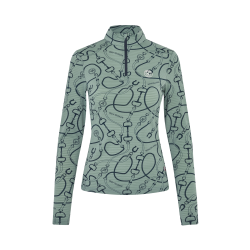 KINGSLAND LARISSA Mesh tr�ningsbluse. Ladies. Green Agave