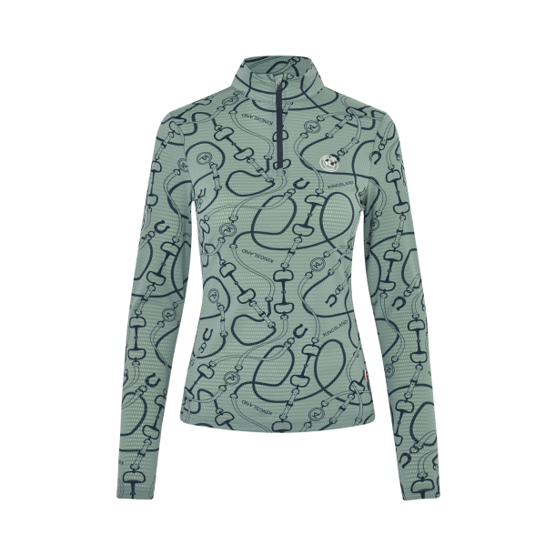 KINGSLAND LARISSA Mesh tr�ningsbluse. Ladies. Green Agave