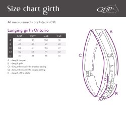 QHP ONTARIO Longeringsgjord. Sort