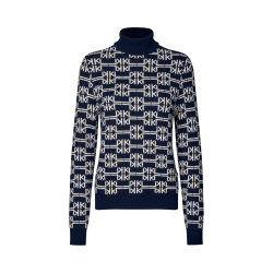 KINGSLAND ANNABELLA Strikket rullekravesweater. Ladies. Evening Blue