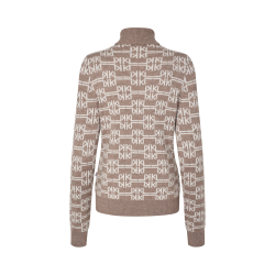 KINGSLAND ANNABELLA Strikket rullekravesweater. Ladies. Dove Melange
