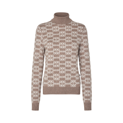 KINGSLAND ANNABELLA Strikket rullekravesweater. Ladies. Dove Melange