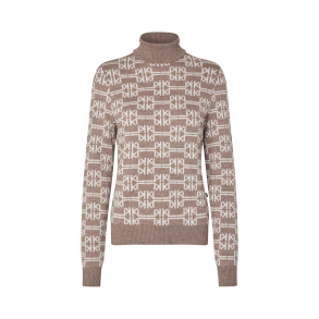 KINGSLAND ANNABELLA Strikket rullekravesweater. Ladies. Dove Melange