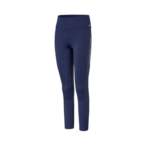 KINGSLAND ALEXIS Vinterridetights med fuld grip. Junior. Evening Blue