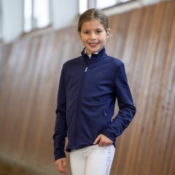 KINGSLAND ALBA Microfleece ridejakke. Junior. Evening Blue