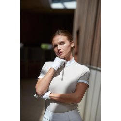 CATAGO NICE Kortrmet stvnebluse. Hvid/Sandshell