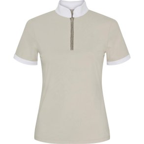 CATAGO NICE Kortrmet stvnebluse. Hvid/Sandshell