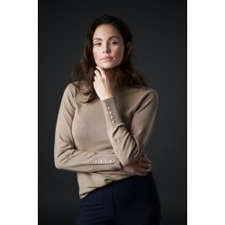 CATAGO ROBYN Strikket pullover. Beige