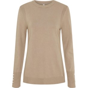 CATAGO ROBYN Strikket pullover. Beige
