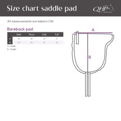  QHP SUPERSOFT Bareback pad. Sort/sort