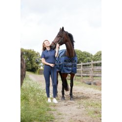 CATAGO NASH Polo T-shirt med lynls i halsen. Navy