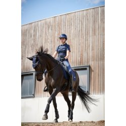 CATAGO NASH Polo T-shirt med lynls i halsen. Navy